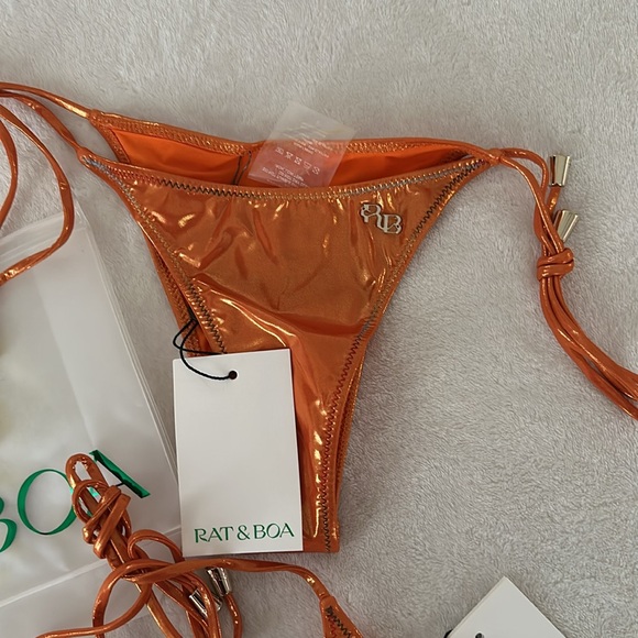 RAT & BOA MIRO ORANGE BIKINI TOP AND BOTTOM
(Set) - Picture 12 of 13